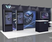 10x20 booth with led displays
